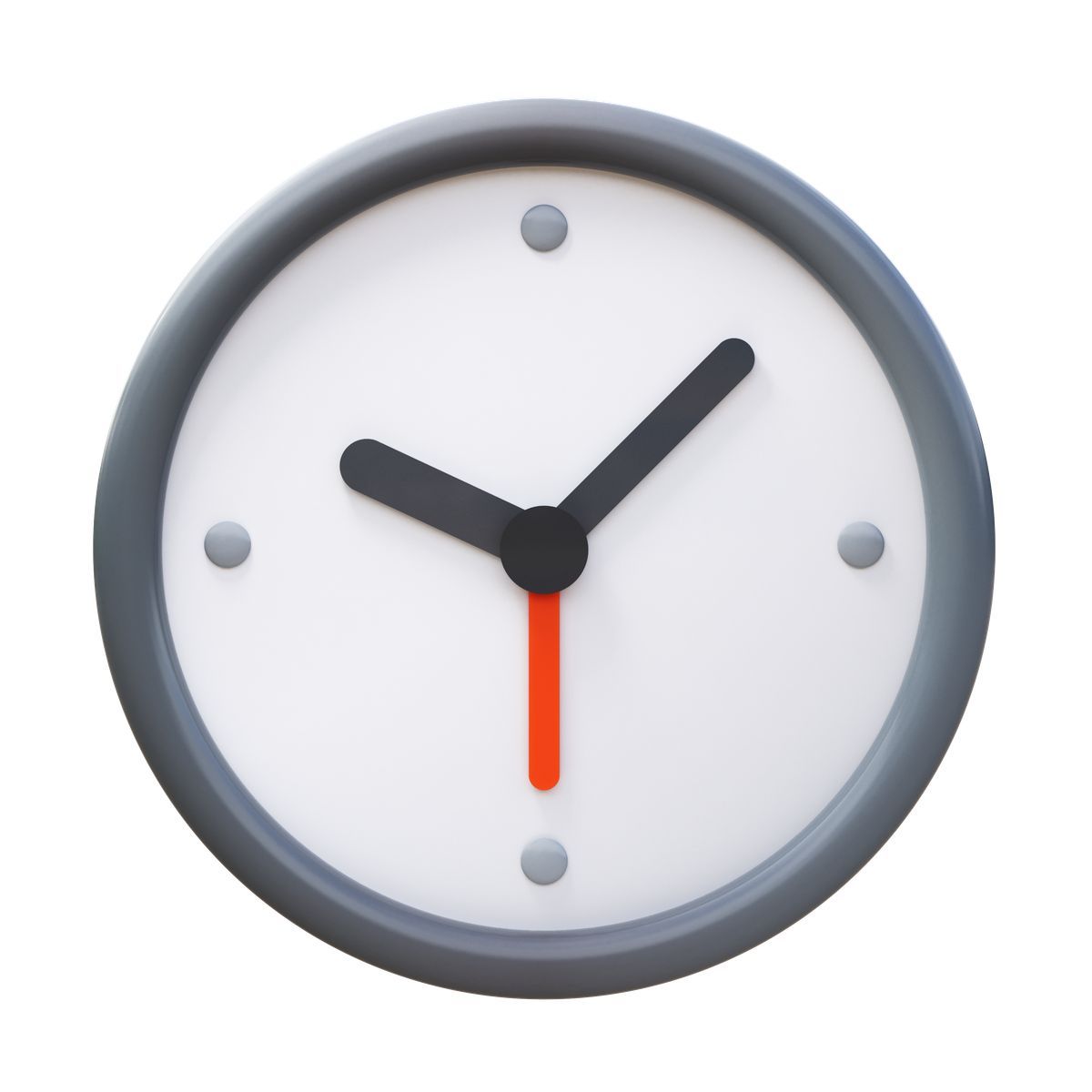 3d fluency style часы icon
