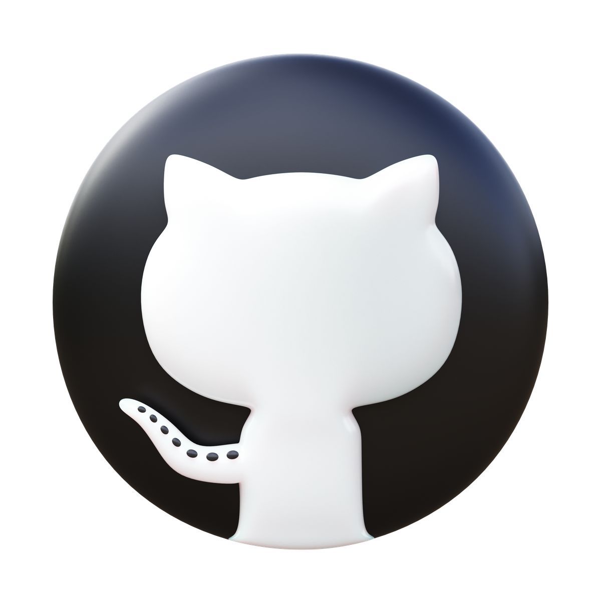 3d fluency style логотип github icon