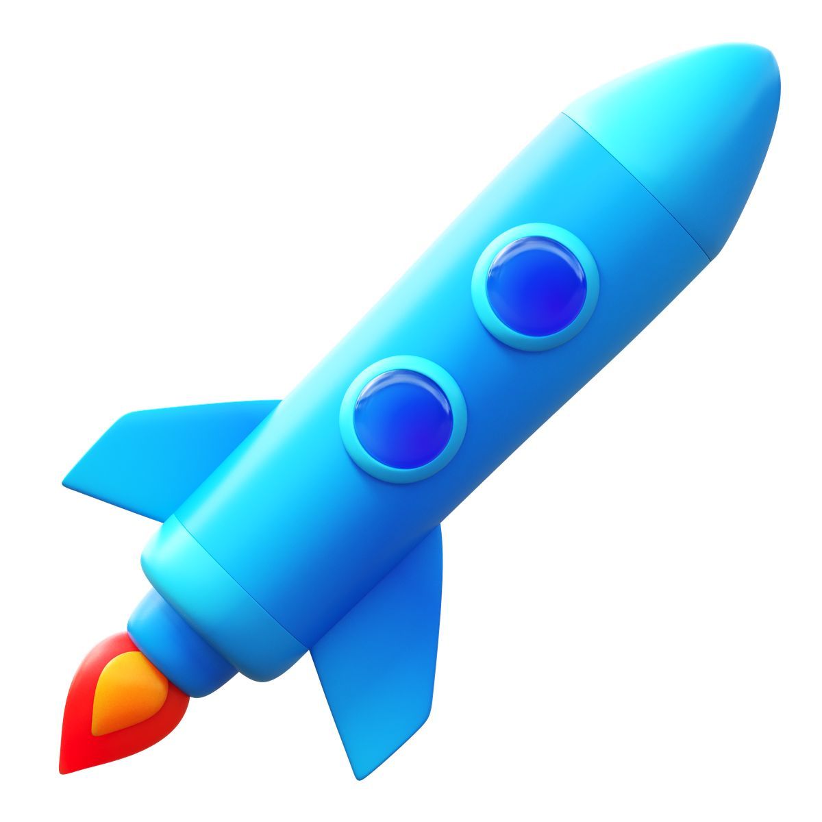 3d fluency style ракета icon