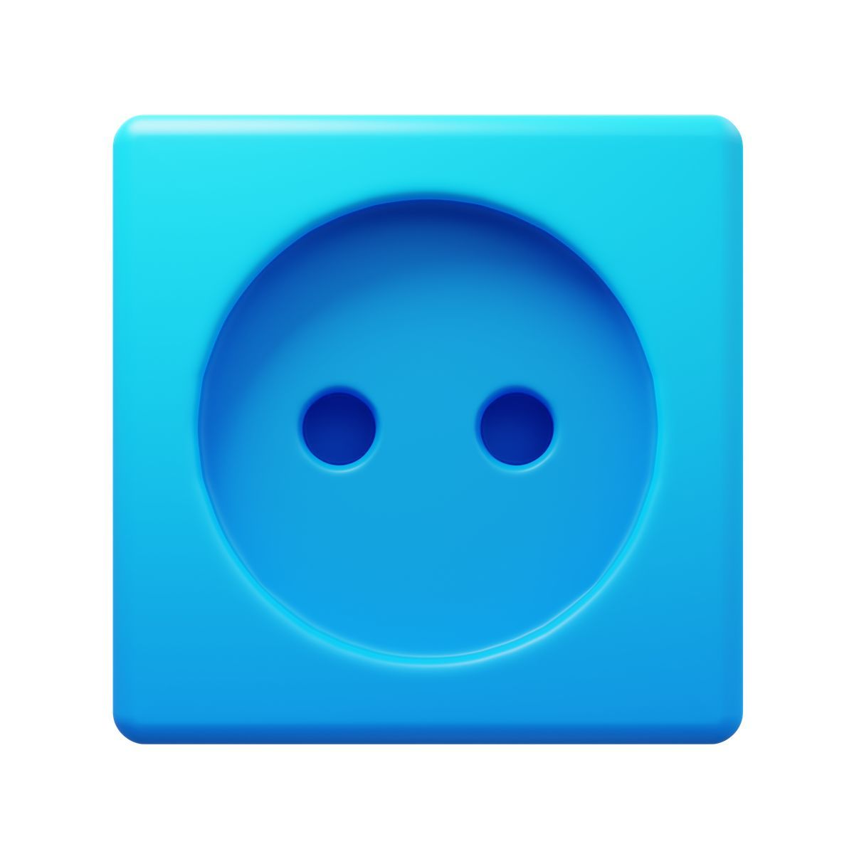 3d fluency style розетка icon