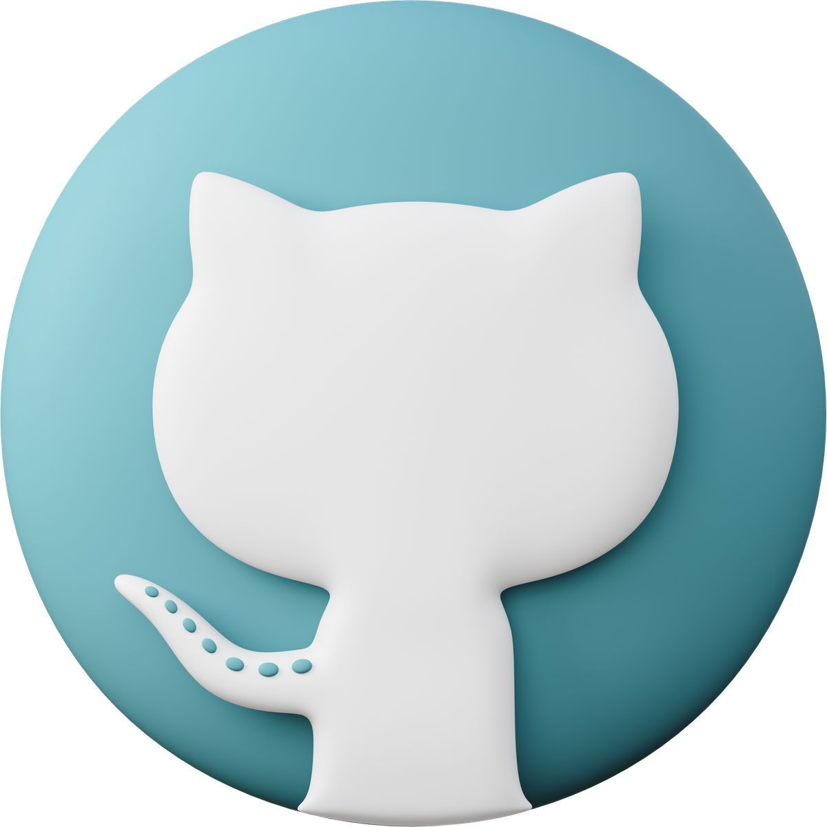 3d sugary style github icon