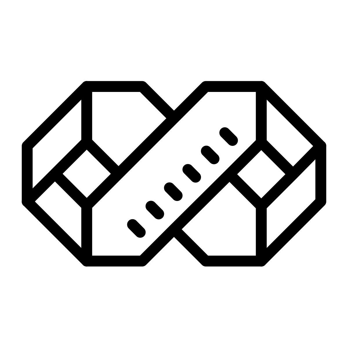 cute outline style visual basic 2008 icon