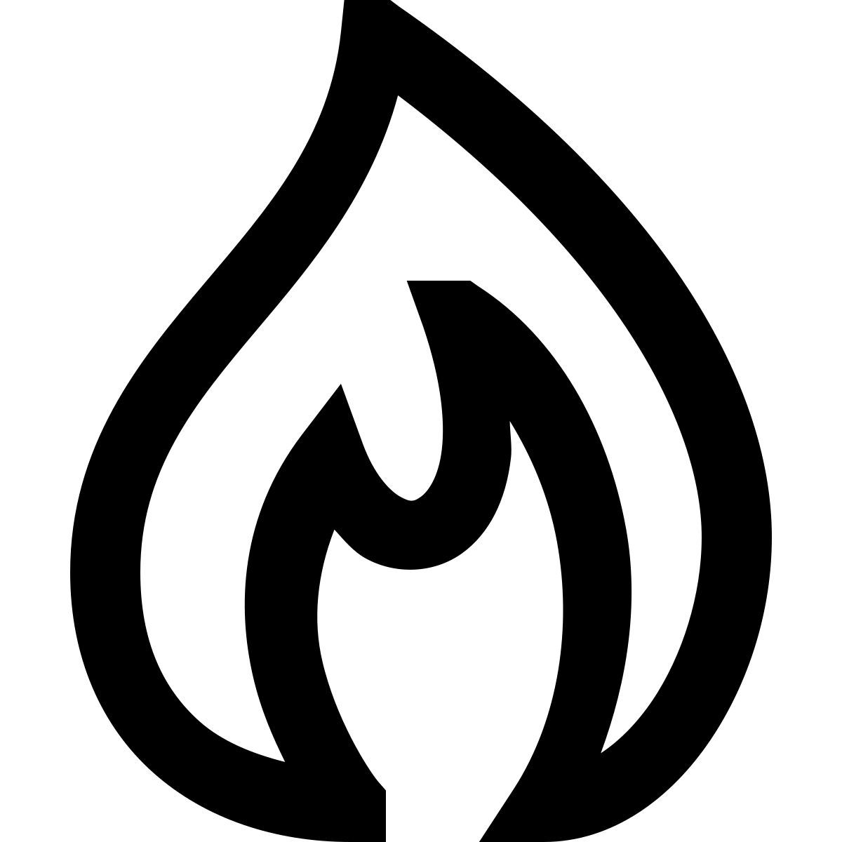 ice cream style огонь icon