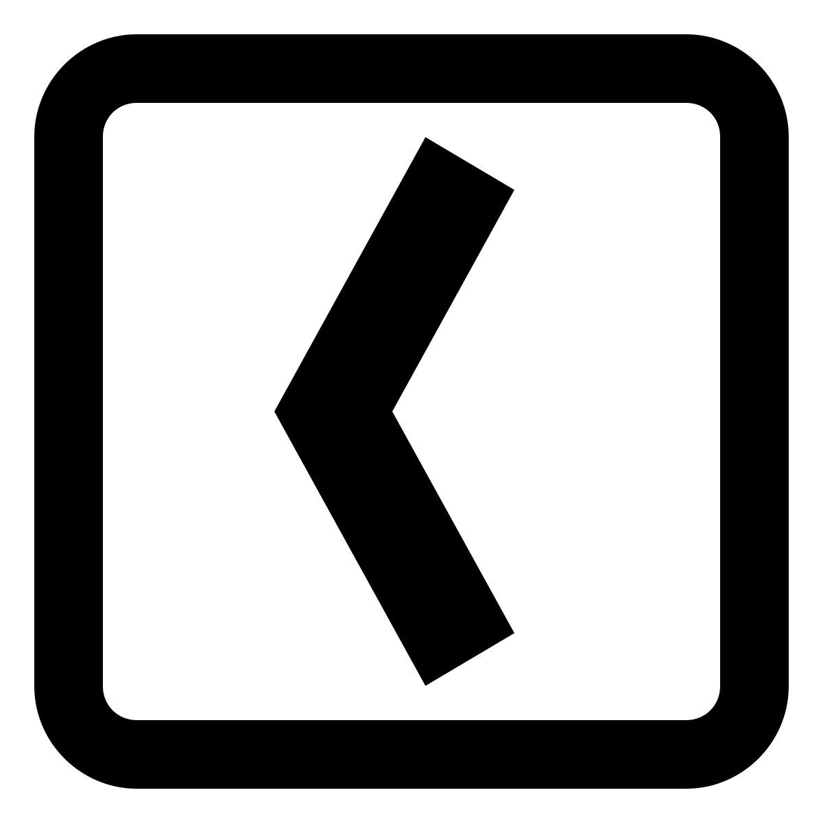 ice cream style влево в квадрате icon