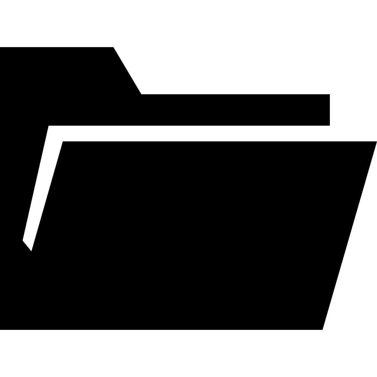 ice cream style opened folder icon