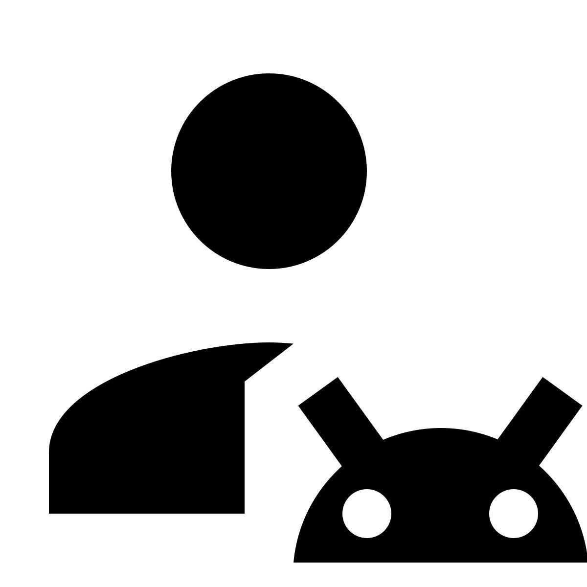 material filled style пользователь android icon