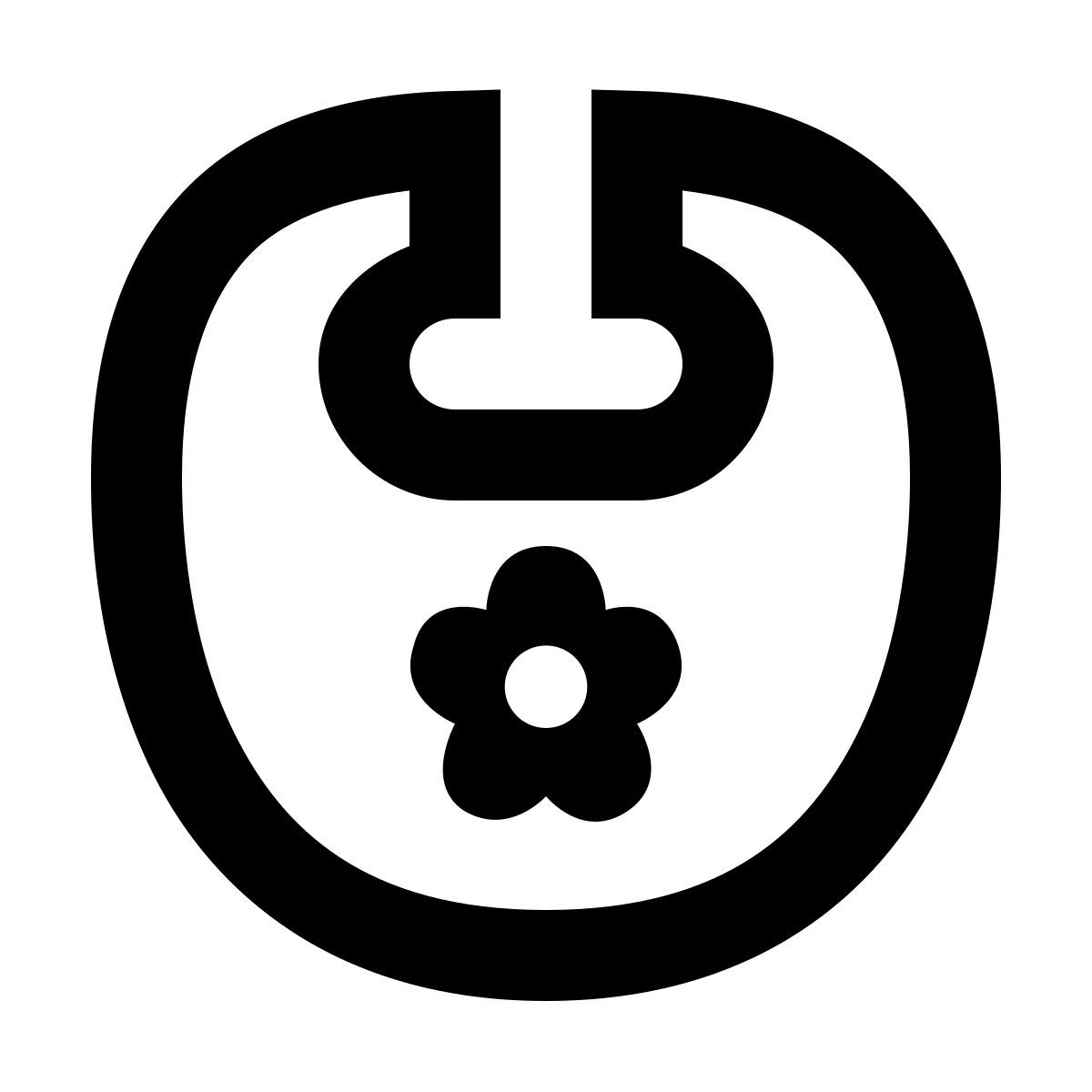 material filled style нагрудник icon
