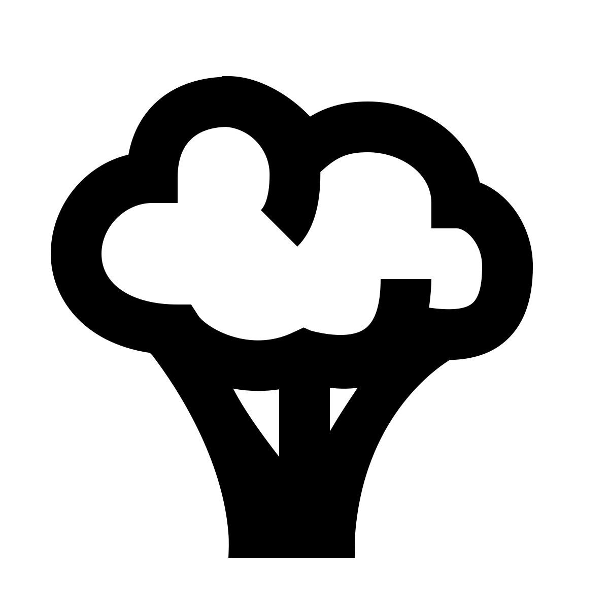 material filled style брокколи icon