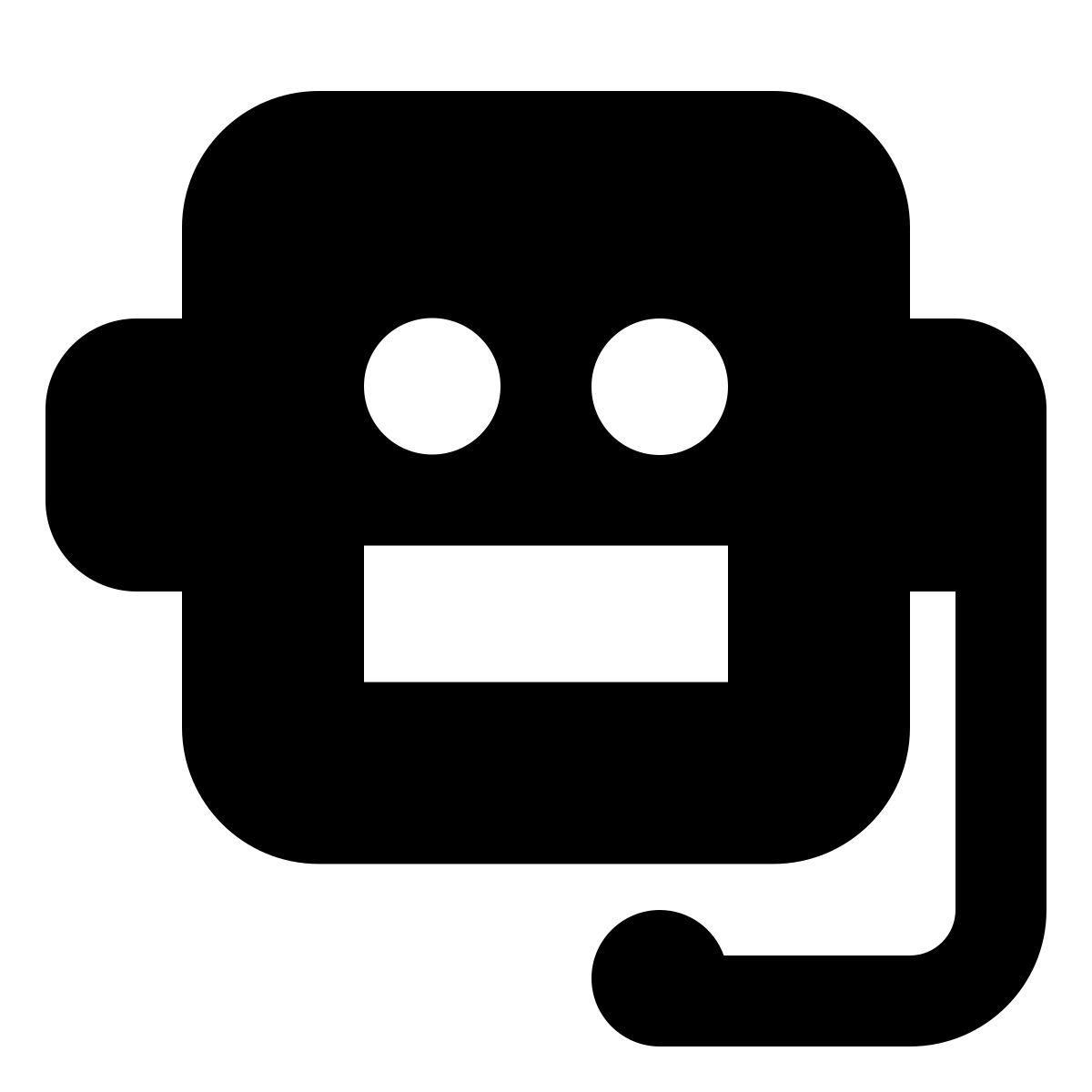 material filled style chatbot icon