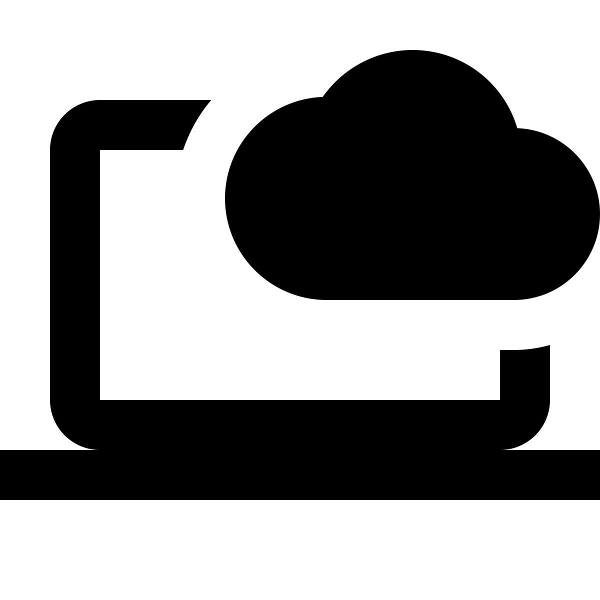 material filled style облачные вычисления icon