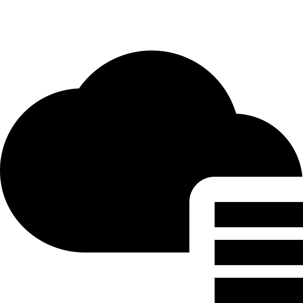 material filled style облачная база данных icon