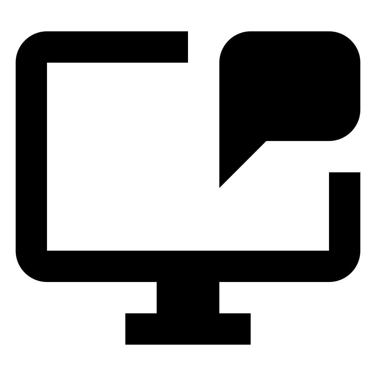 material filled style чат на компьютере icon