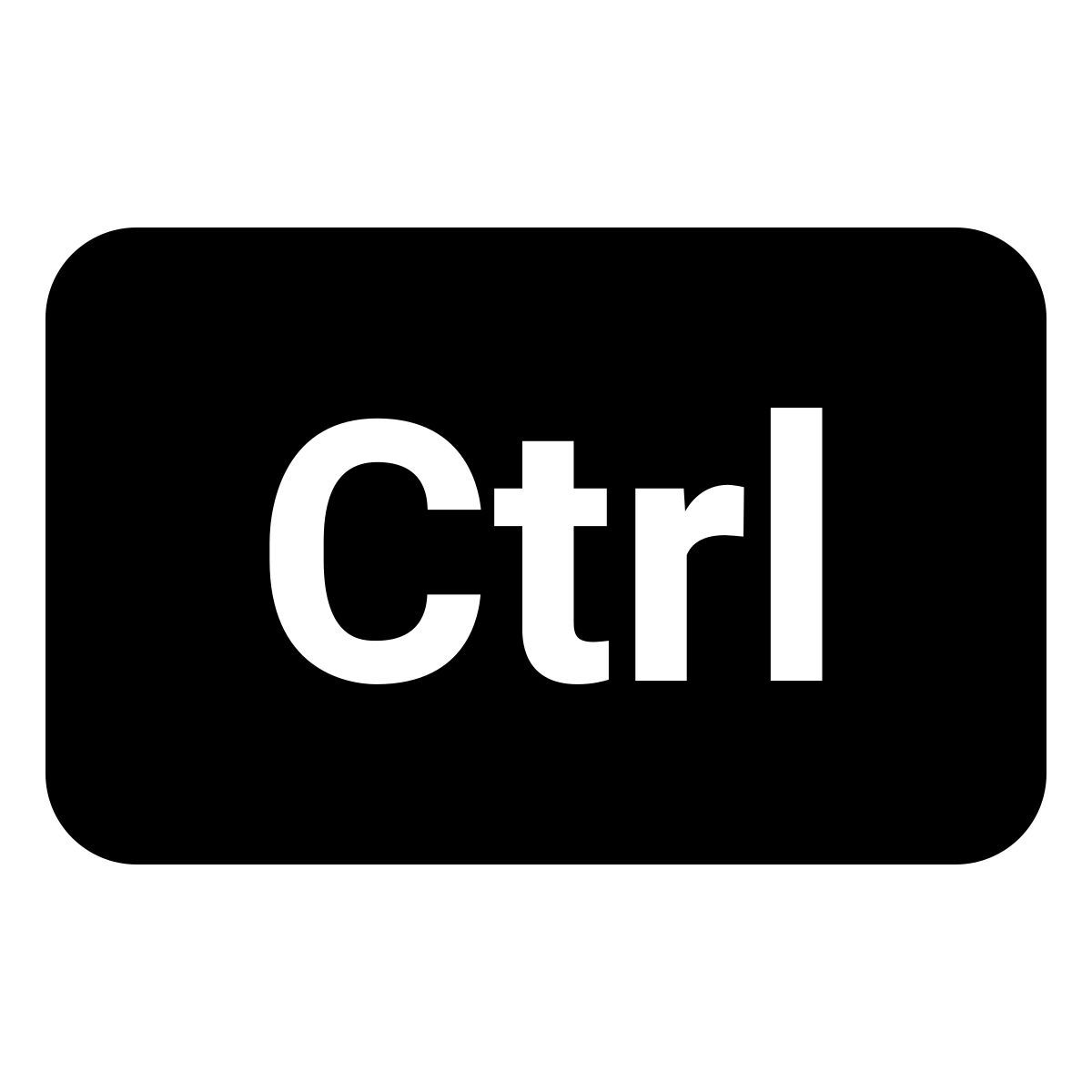 material filled style ctrl icon
