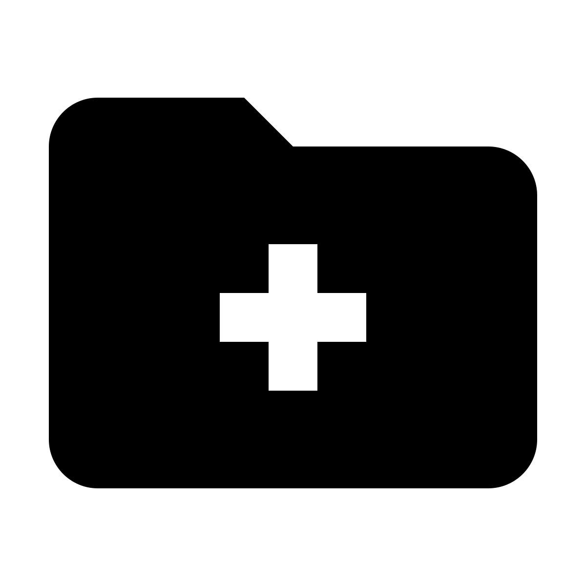 material filled style doctors folder icon