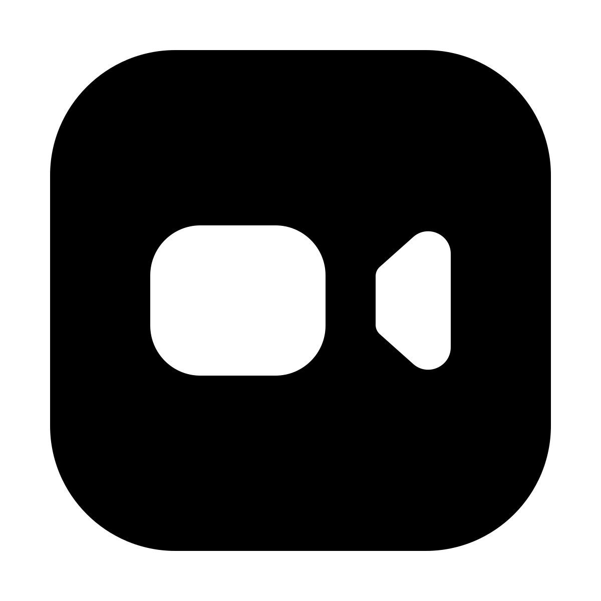 material filled style facetime icon
