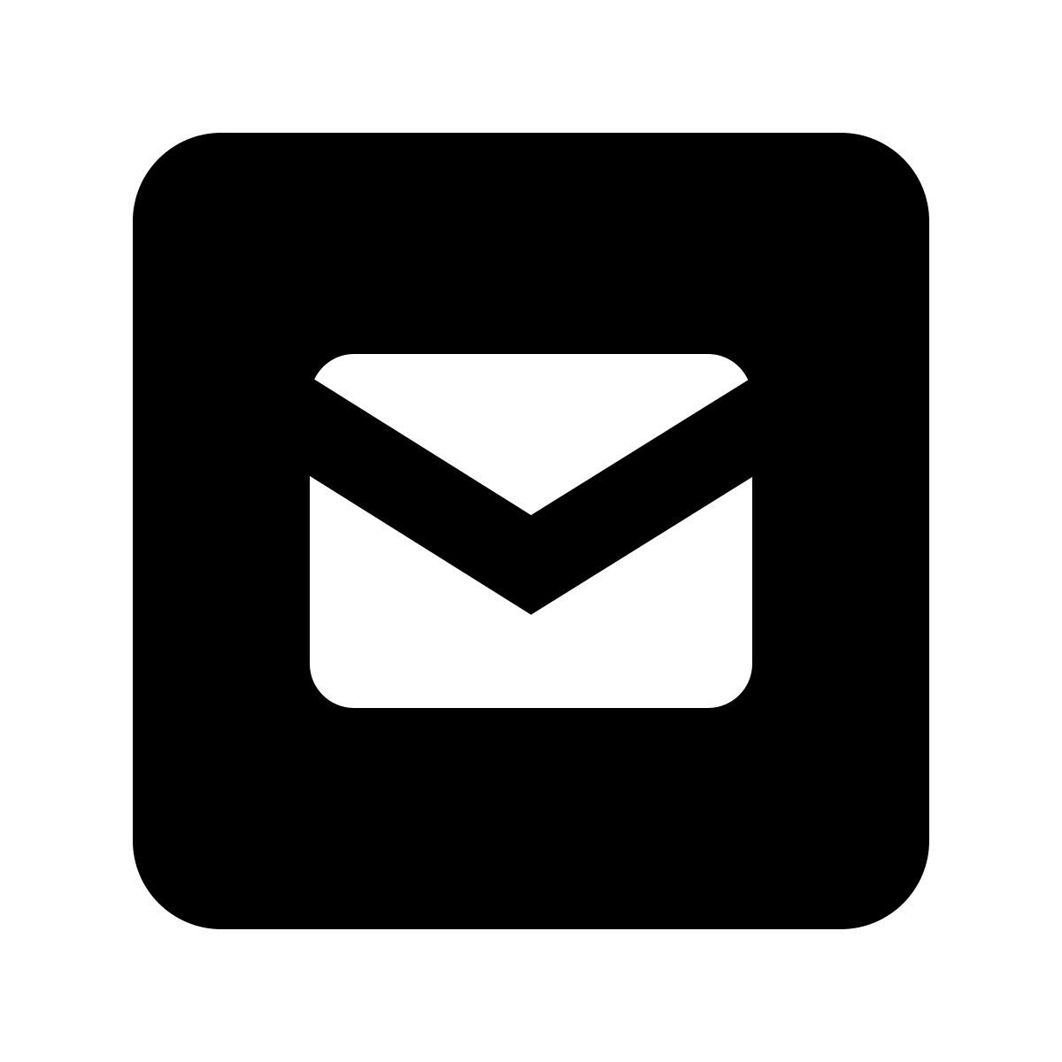 material filled style сообщение в квадрате icon