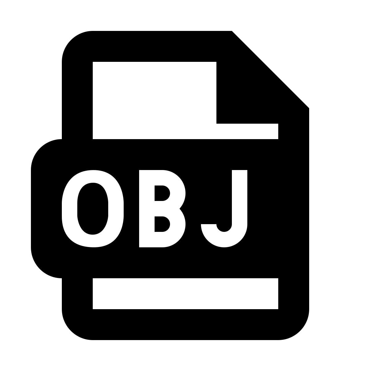 material filled style obj icon