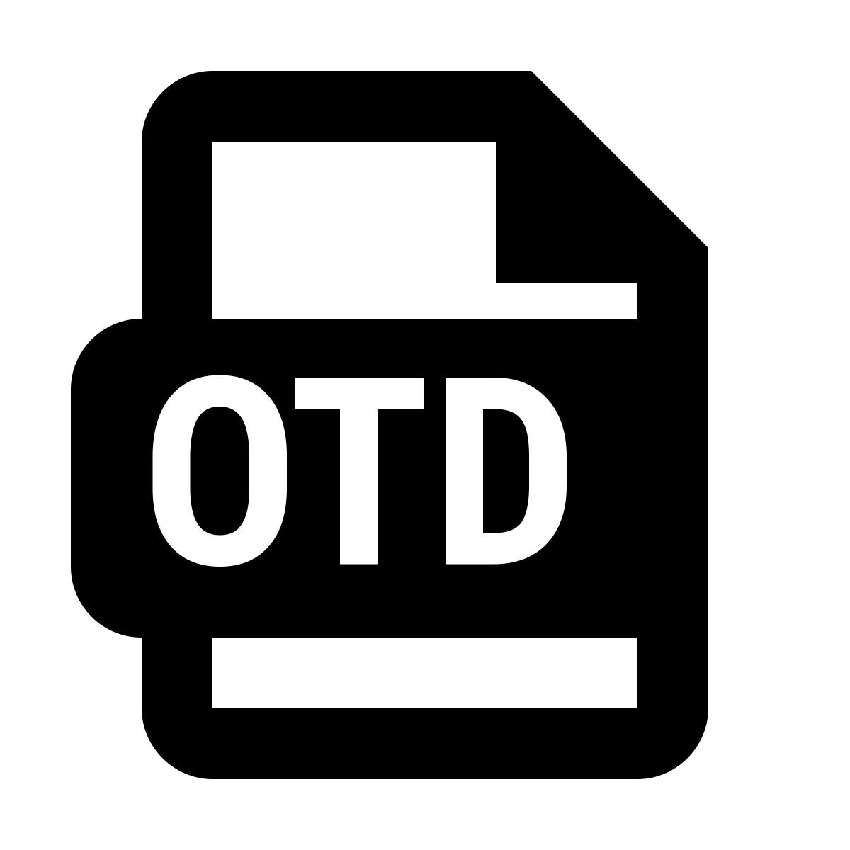 material filled style otd icon