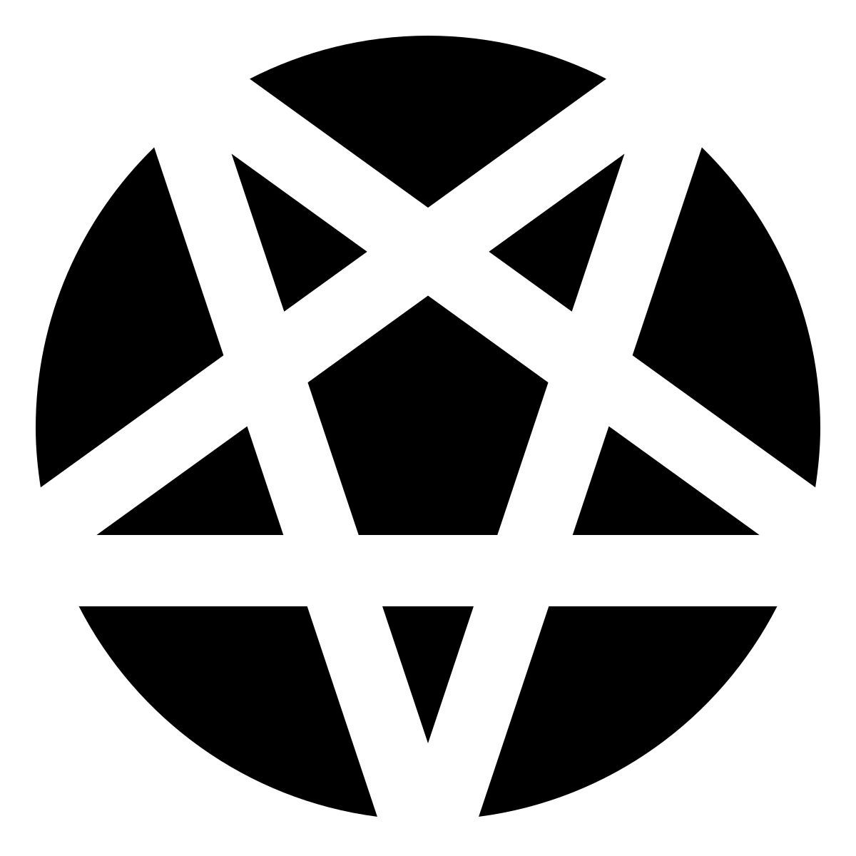 material filled style пентаграмма icon