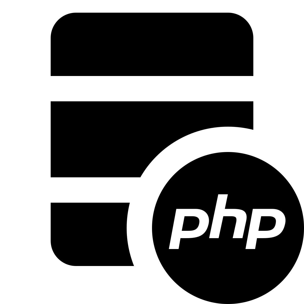 material filled style php сервер icon