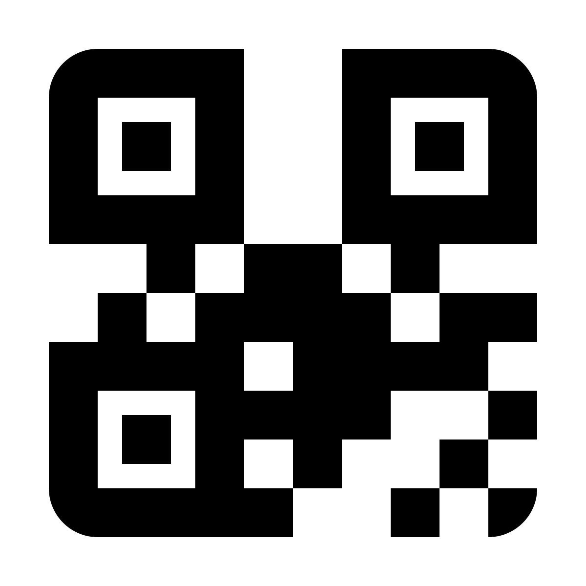 material filled style qr код icon