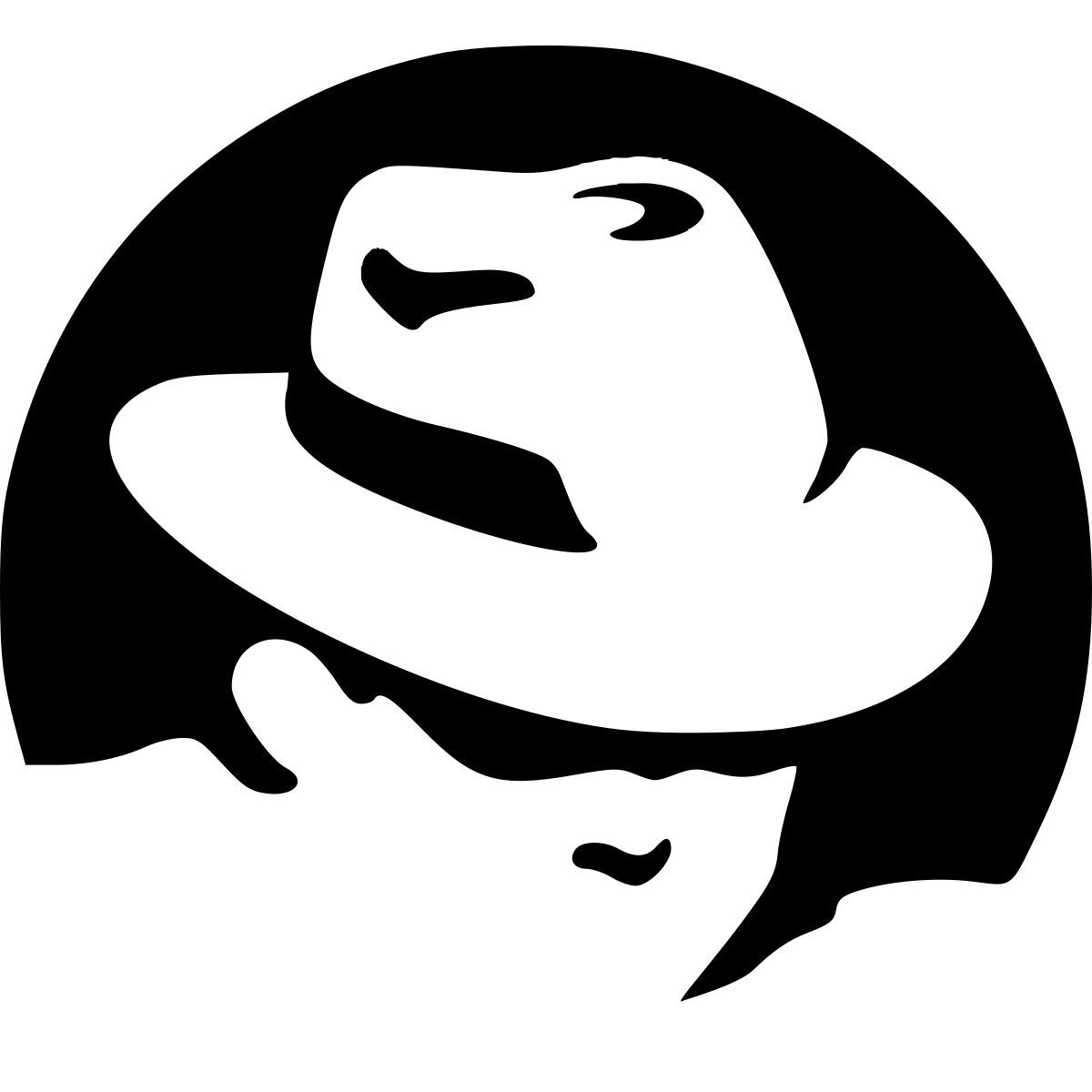 material filled style red hat icon