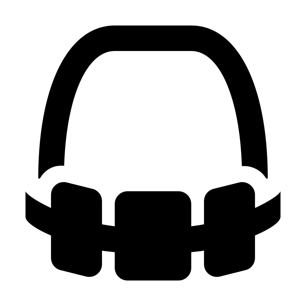 material filled style тесьма icon