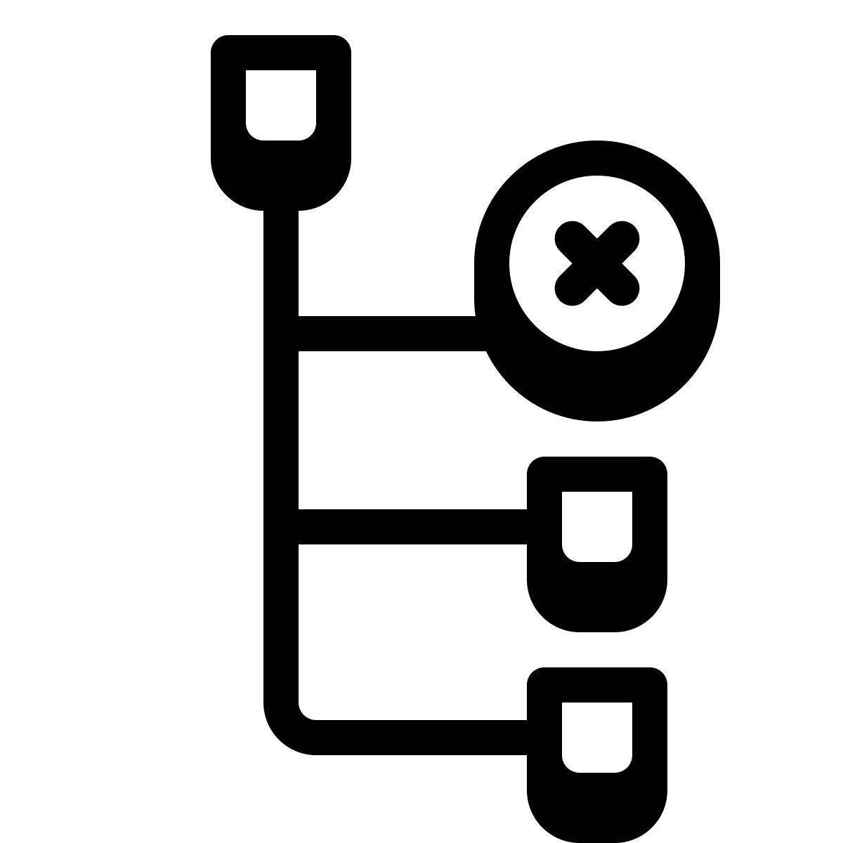 иконка удалить подузел badges стиль