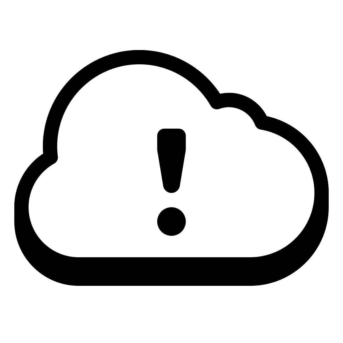 иконка облако с ошибкой badges стиль