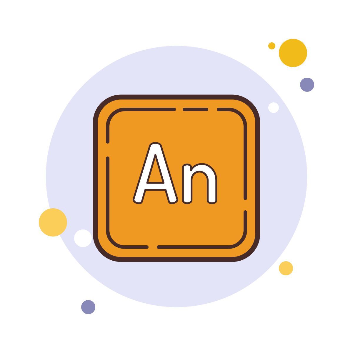 bubbles style adobe анимация icon