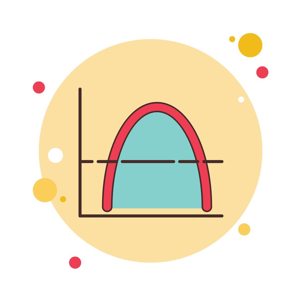 bubbles style колоколообразная кривая icon