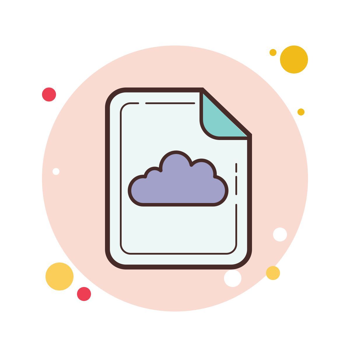 bubbles style облачный файл icon