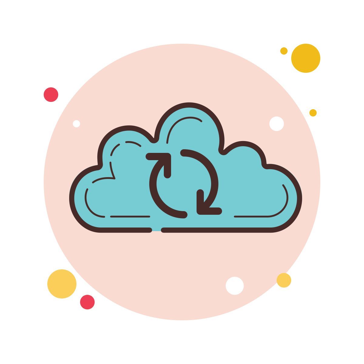 bubbles style облако синхронизации icon