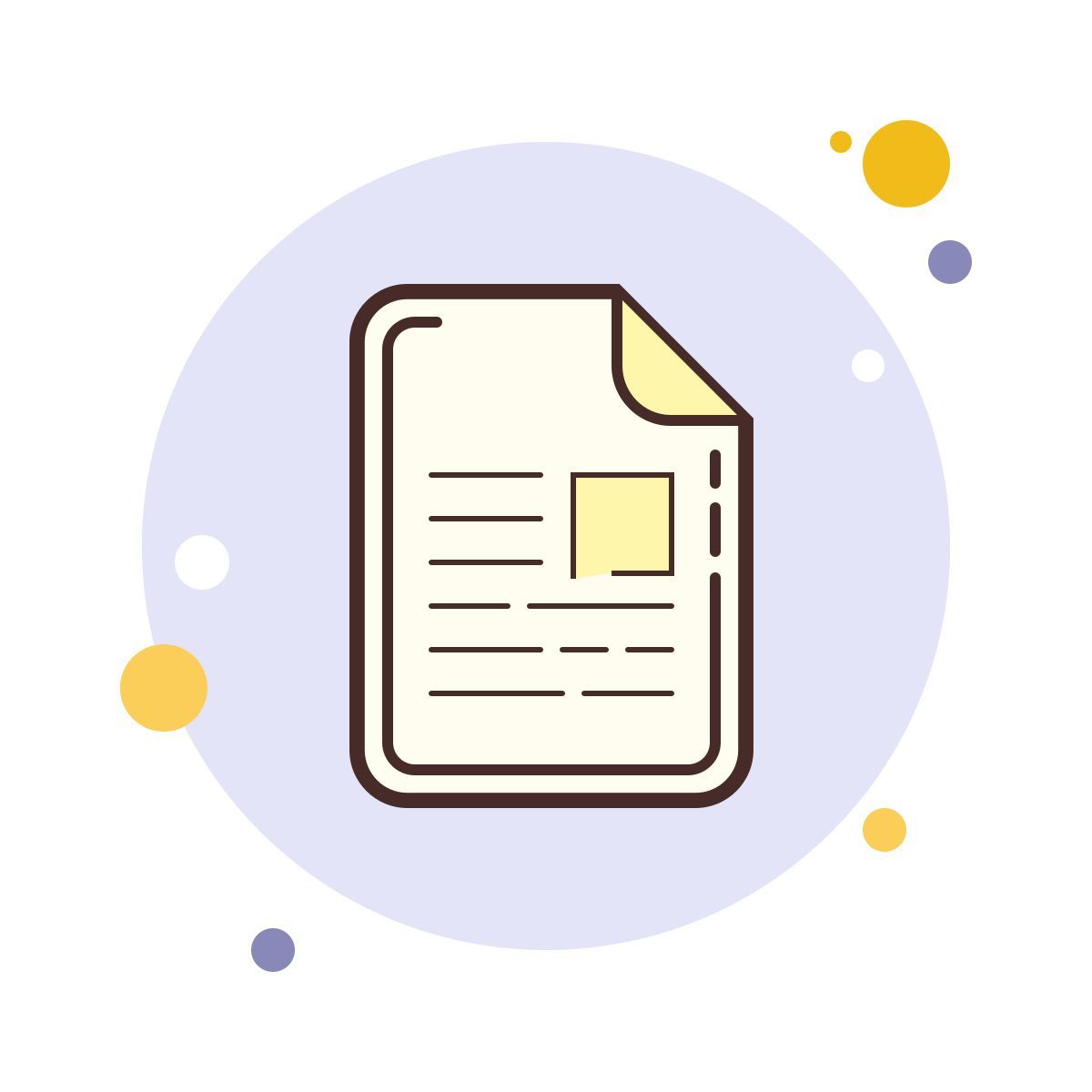 bubbles style документ icon