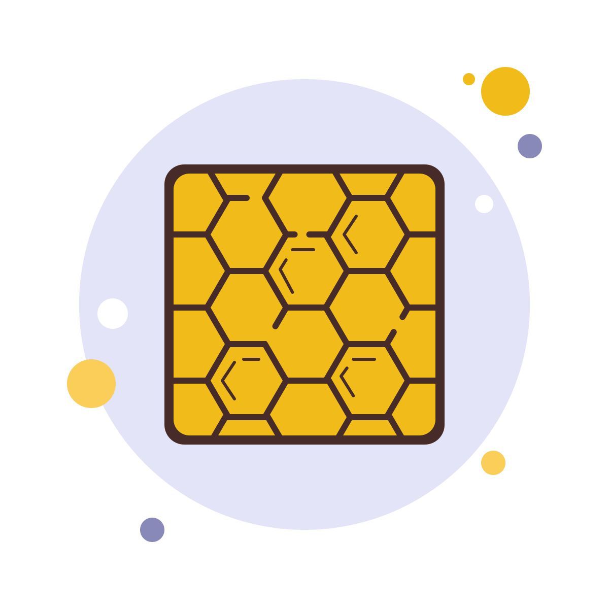 bubbles style шестиугольная модель icon