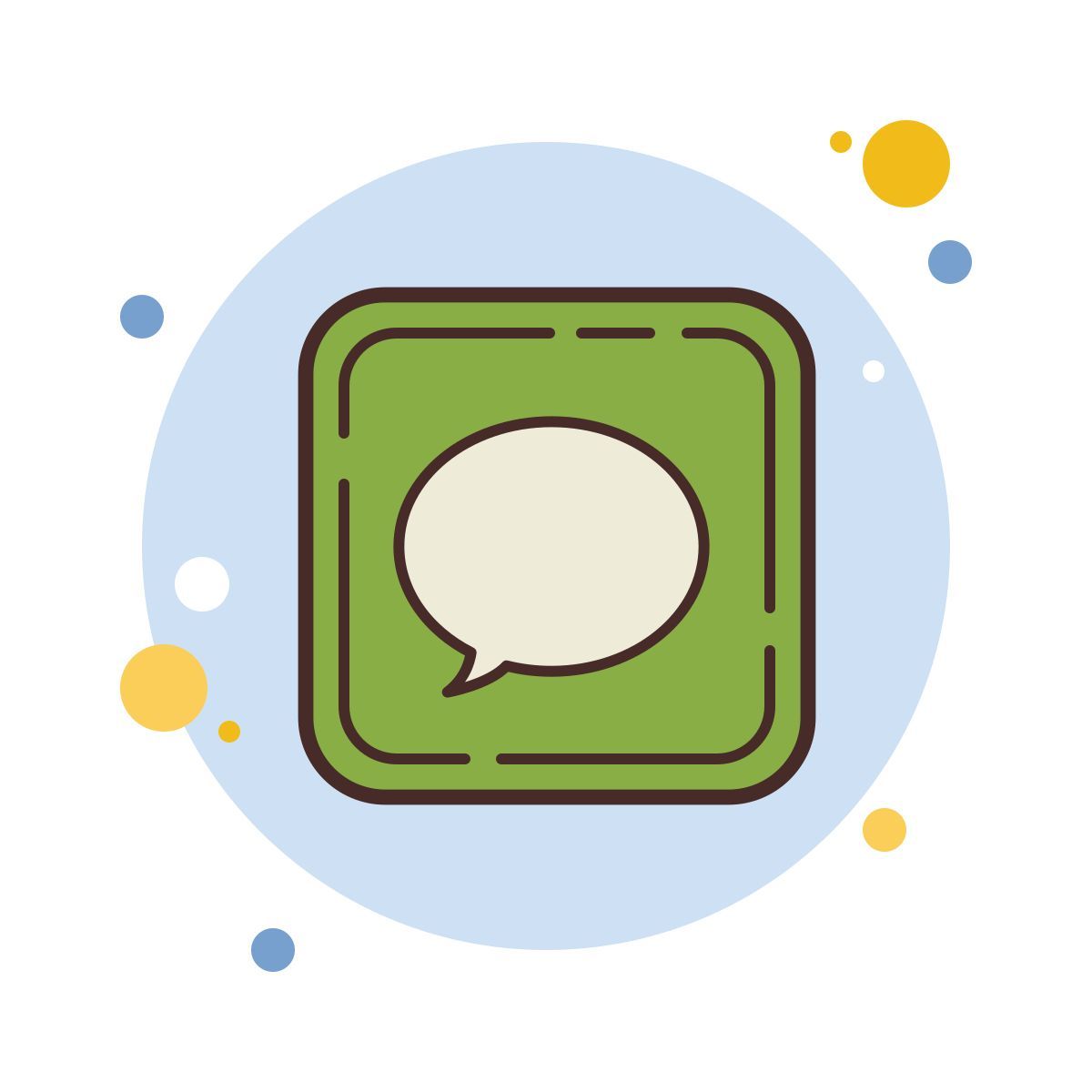 bubbles style сообщения icon