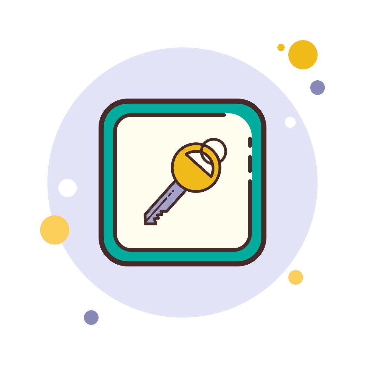 bubbles style ключ icon