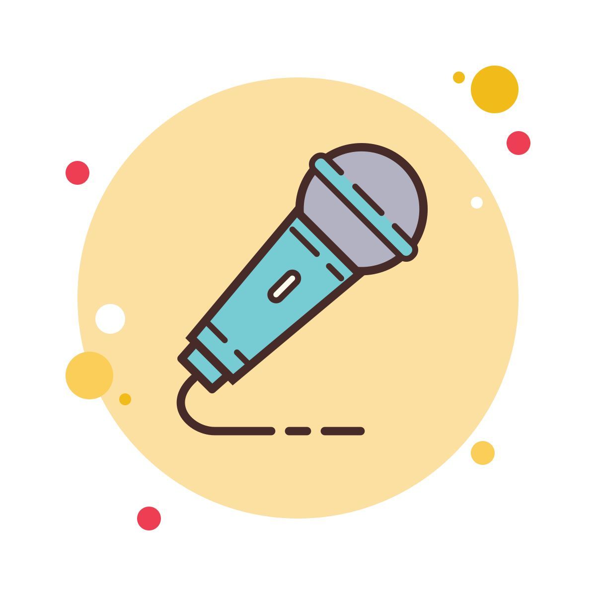 bubbles style микрофон icon
