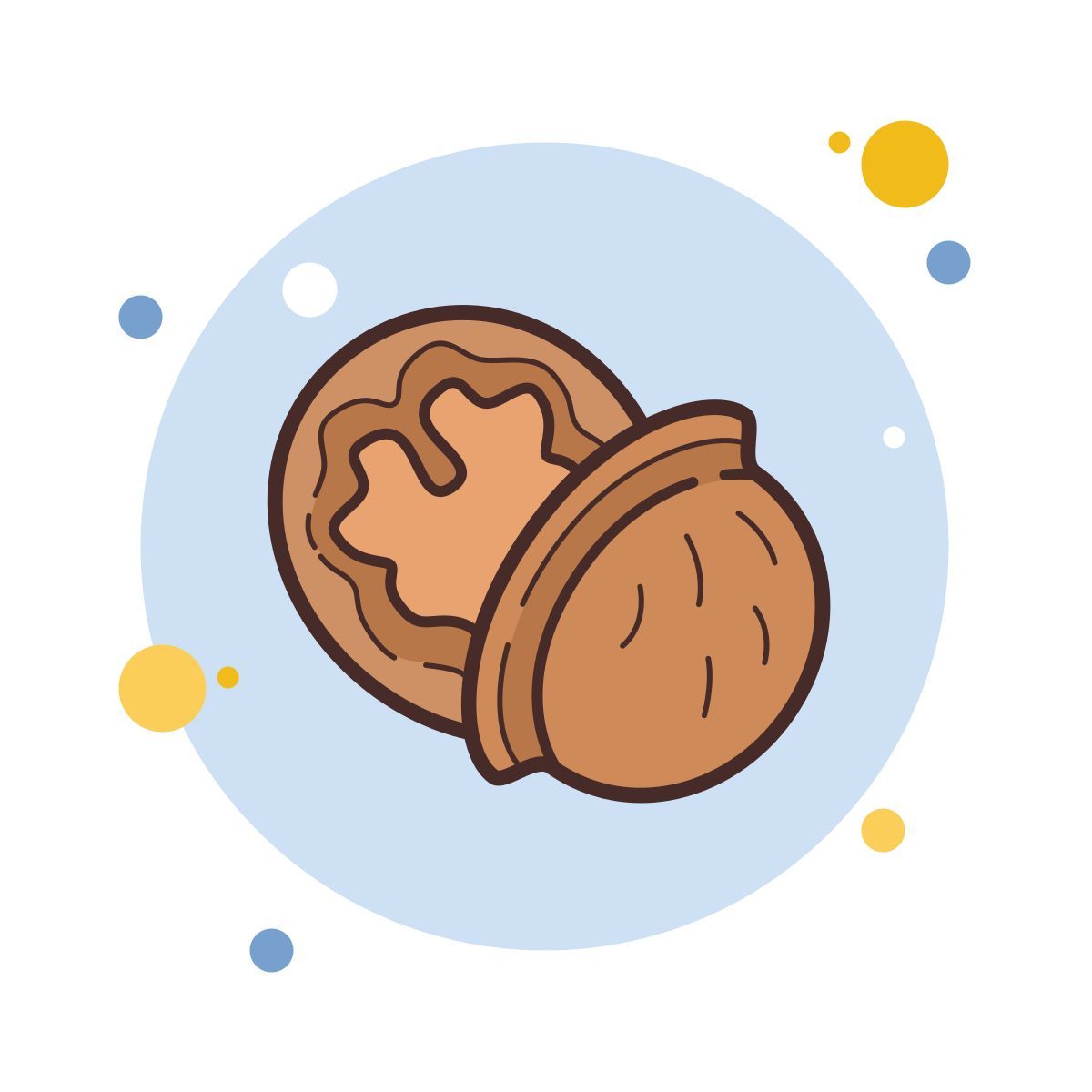 bubbles style ореховая скорлупа icon