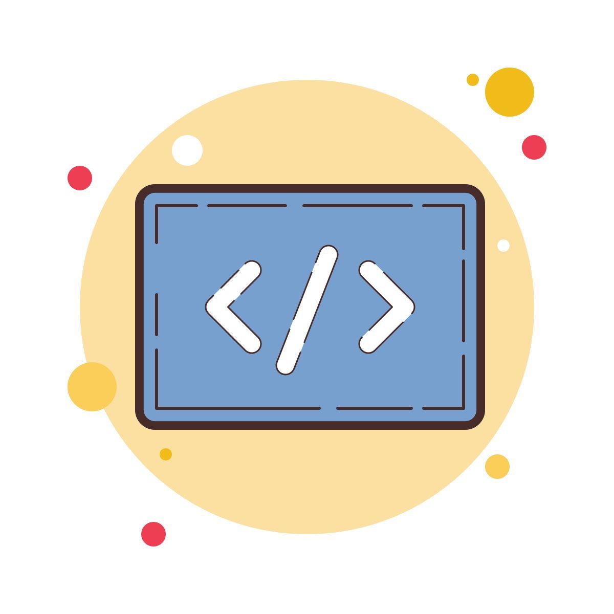 bubbles style флаг программирования icon