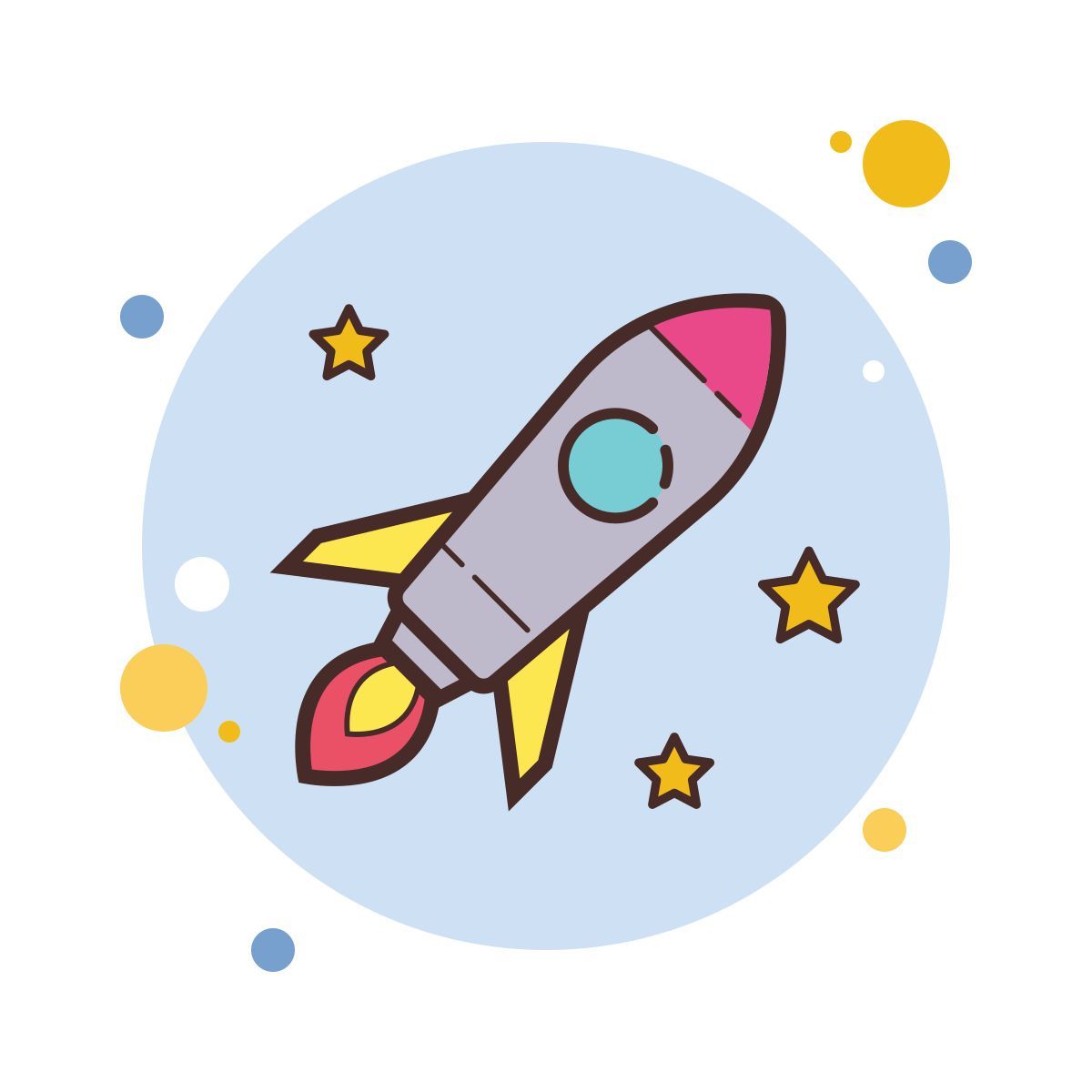 bubbles style ракета icon