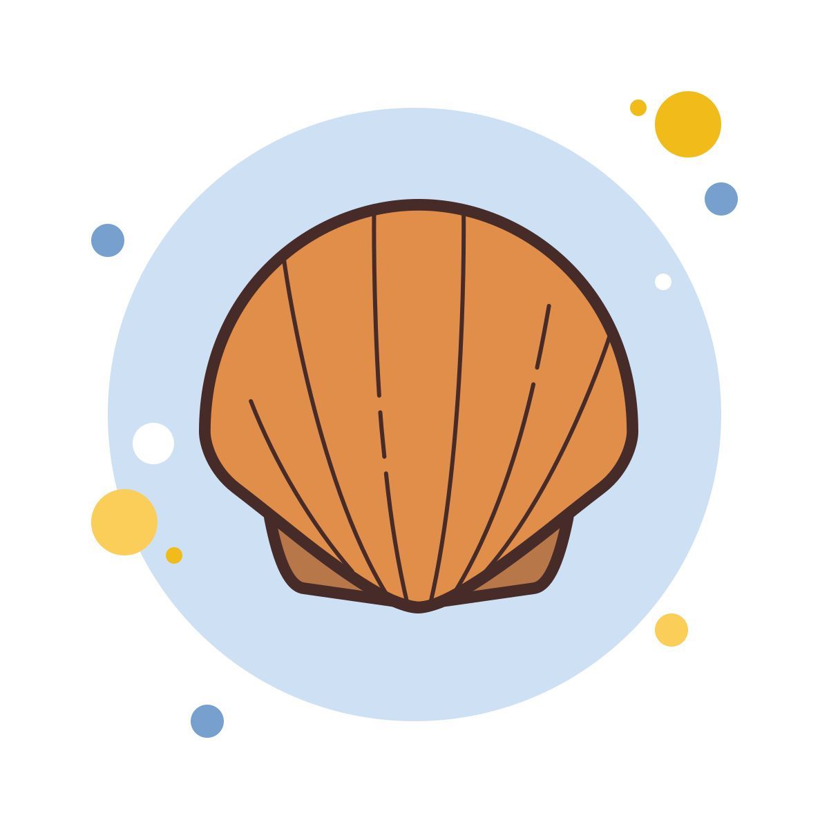 bubbles style моллюск icon