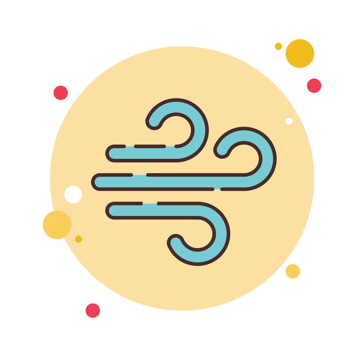 bubbles style ветер icon