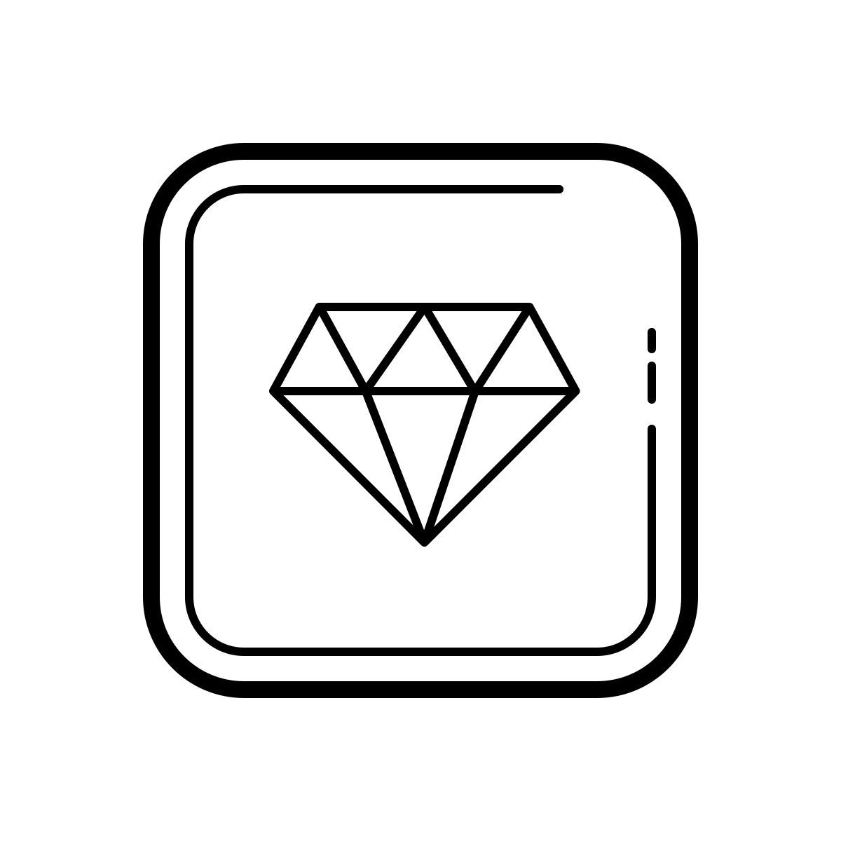 outline hand drawn style язык программирования руби icon