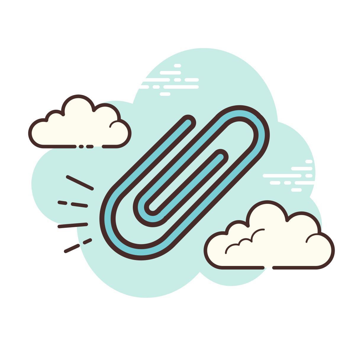 иконка вложение cloud стиль