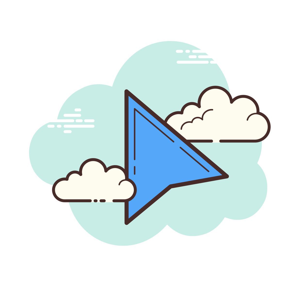 иконка мышь cloud стиль