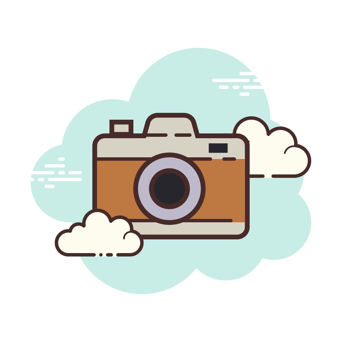 cloud style камера icon