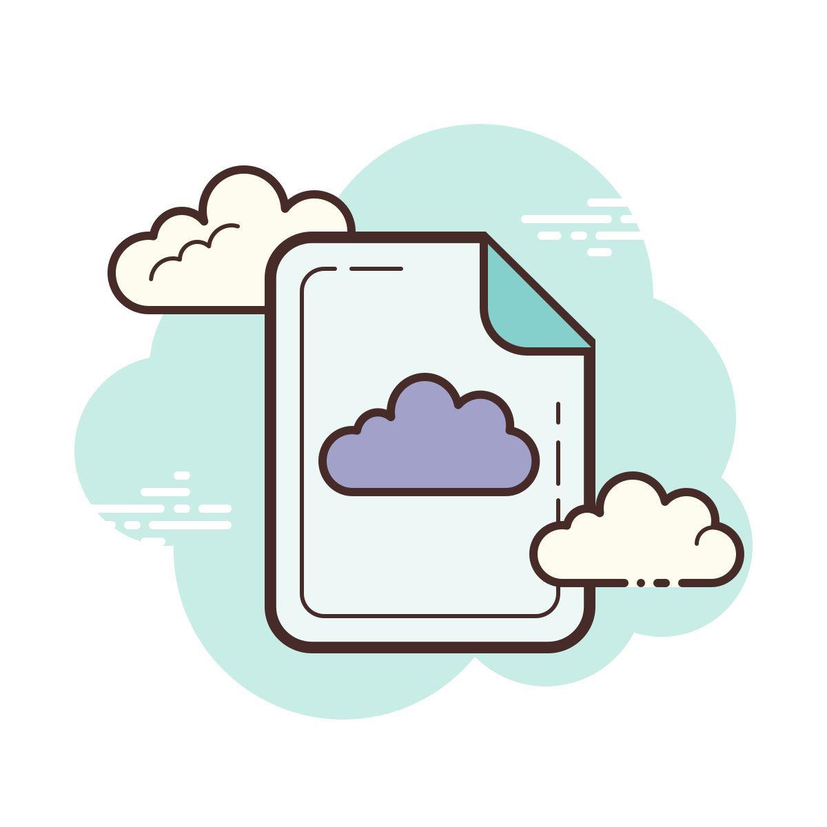 cloud style облачный файл icon