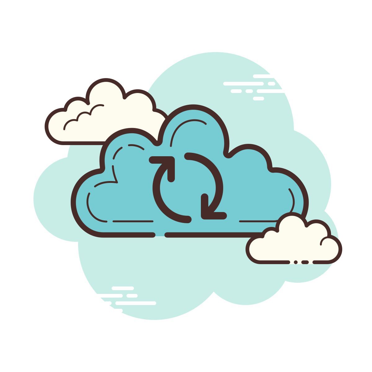 cloud style облако синхронизации icon