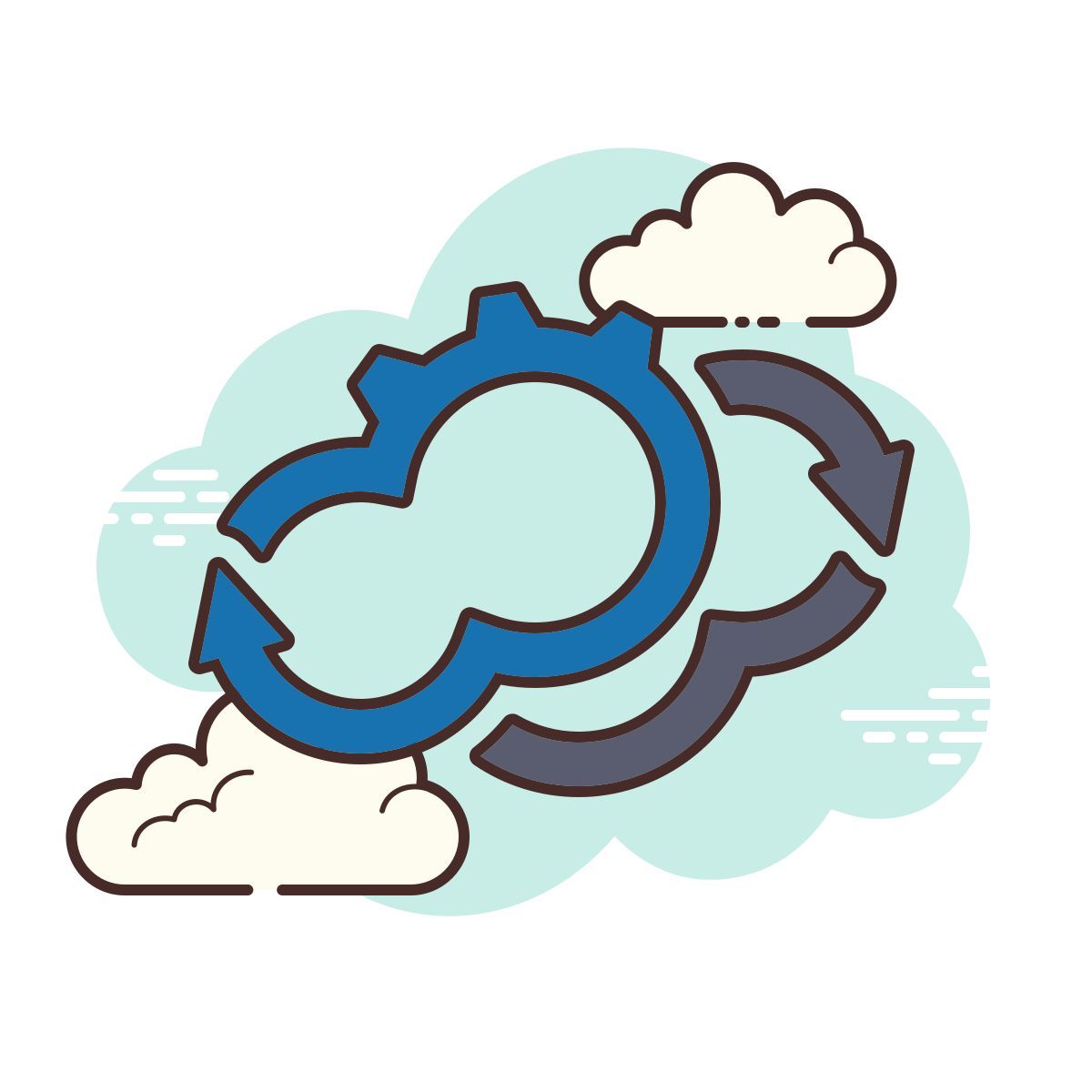 cloud style затуманивать icon